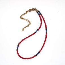 画像2: 【Meltingpot by Lakeman】2way Necklace DEEP RED Black x Blue (2)