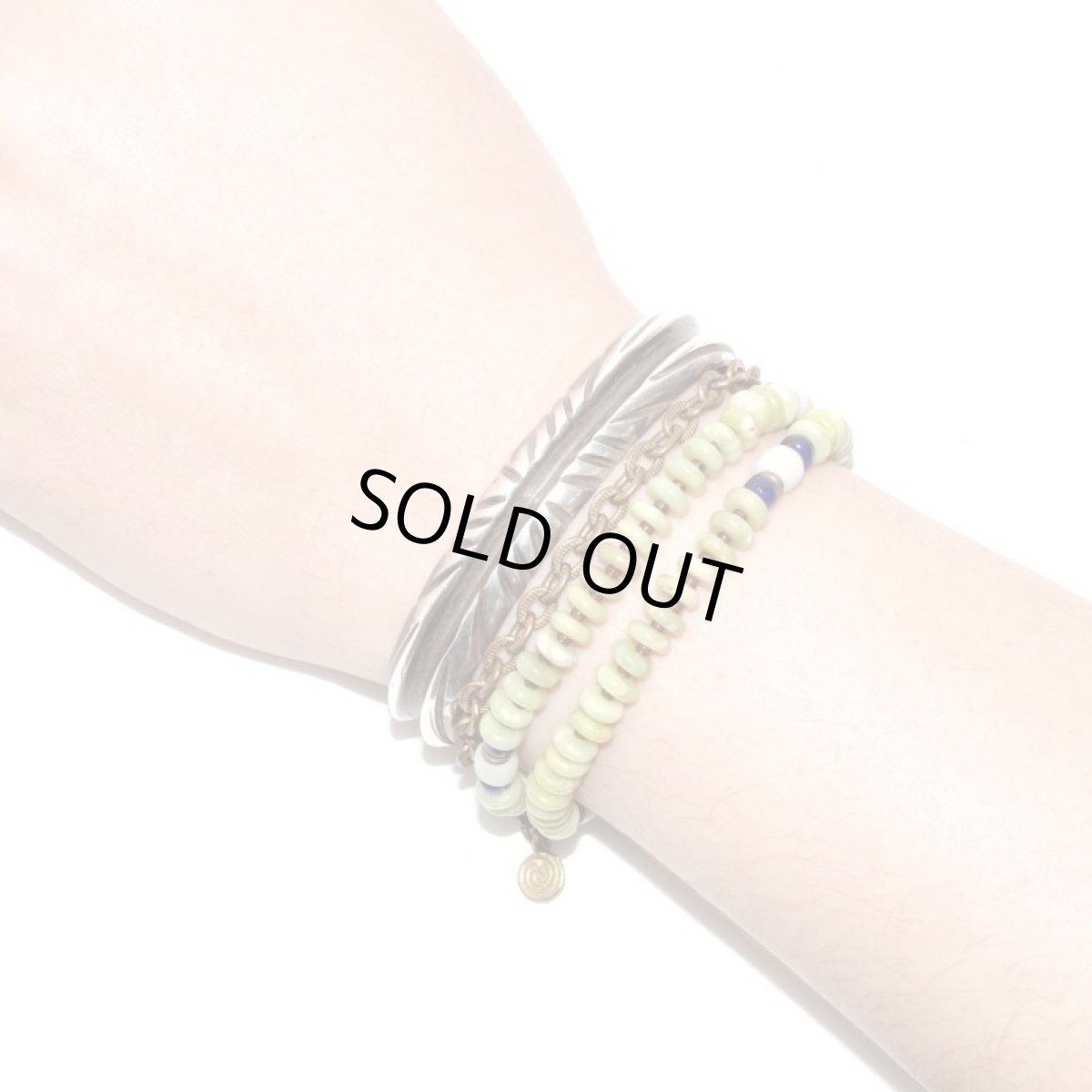 画像4: 【Meltingpot by Lakeman】2way Necklace APPLE GREEN Blue x White (4)