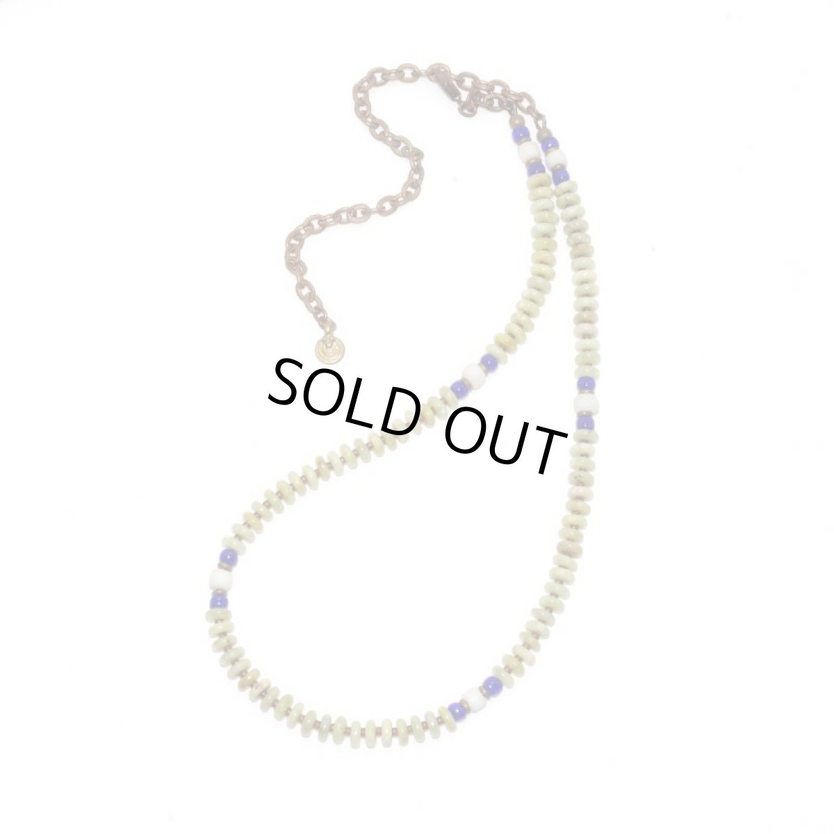 画像2: 【Meltingpot by Lakeman】2way Necklace APPLE GREEN Blue x White (2)