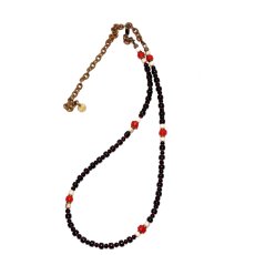 画像2: 【Meltingpot by Lakeman】2way Necklace BLACK White x M.red (2)