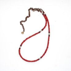 画像2: 【Meltingpot by Lakeman】2way Necklace BROWN RED Purple red x White (2)