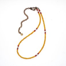 画像2: 【Meltingpot by Lakeman】2way Necklace YELLOW Brown red x White (2)