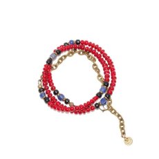 画像3: 【Meltingpot by Lakeman】2way Necklace DEEP RED Black x Blue (3)