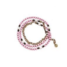 画像3: 【Meltingpot by Lakeman】2way Necklace MASAI PINK Black x White (3)