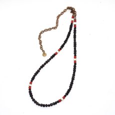 画像2: 【Meltingpot by Lakeman】2way Necklace BLACK Brown red x White (2)