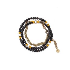 画像3: 【Meltingpot by Lakeman】2way Necklace BLACK Yellow x White (3)