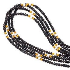 画像1: 【Meltingpot by Lakeman】2way Necklace BLACK Yellow x White (1)