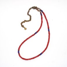 画像2: 【Meltingpot by Lakeman】2way Necklace BROWN RED Purple red x Blue (2)