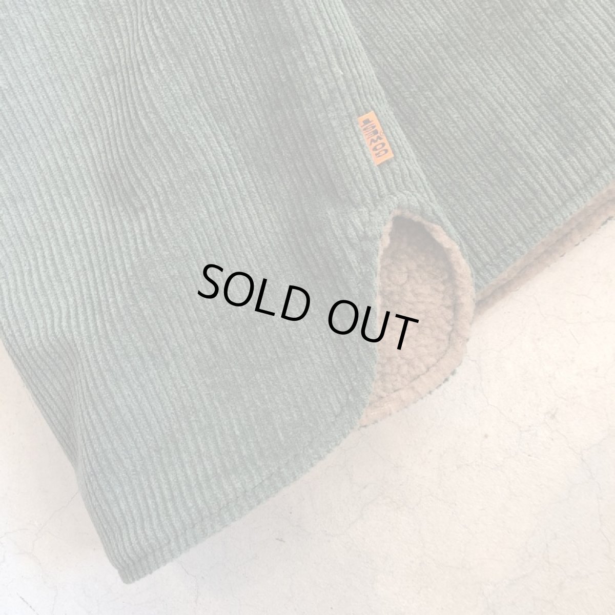 画像4: GOWEST  BOA RANCH VEST/CORDUROY×BOA(GREEN) (4)