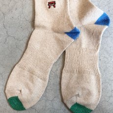 画像7: GOHEMP EMBROIDERY CREW SOX (2color) (7)