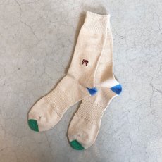 画像5: GOHEMP EMBROIDERY CREW SOX (2color) (5)