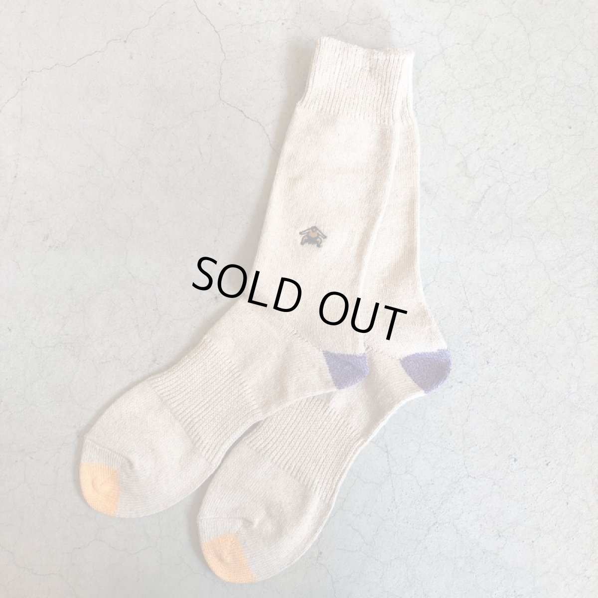 画像4: GOHEMP EMBROIDERY CREW SOX (2color) (4)