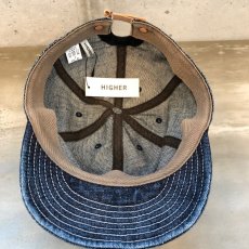 画像6: -HIGHER-  SELVEDGE DENIM CAP USED (6)