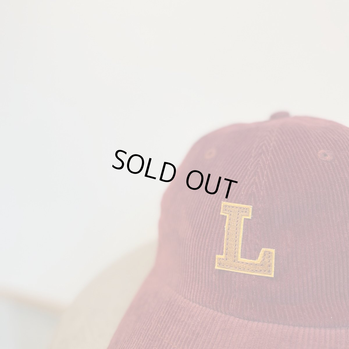 画像1: -the LOCAL STORE-  "L" CAP CORD(BURGUNDY) (1)