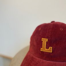 画像1: -the LOCAL STORE-  "L" CAP CORD(BURGUNDY) (1)