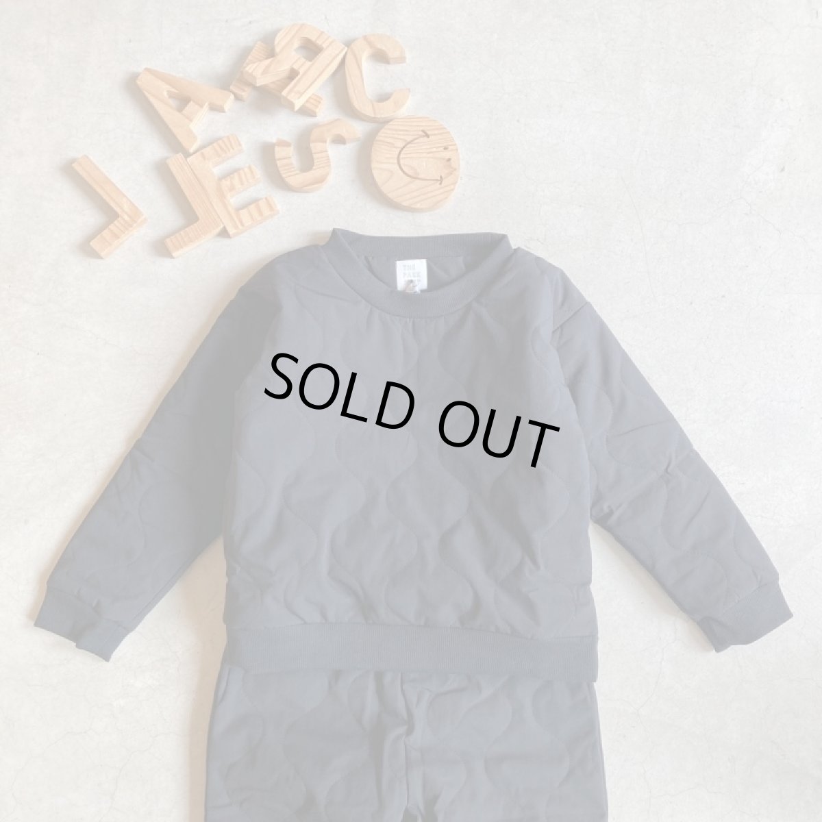 画像4: 【-for Kid's-】-THE PARK SHOP- MILL BOY CREW(BLACK/KHAKI) (4)