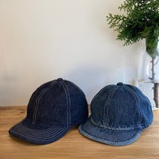 画像5: -HIGHER-  SELVEDGE DENIM CAP ONEWASH (5)