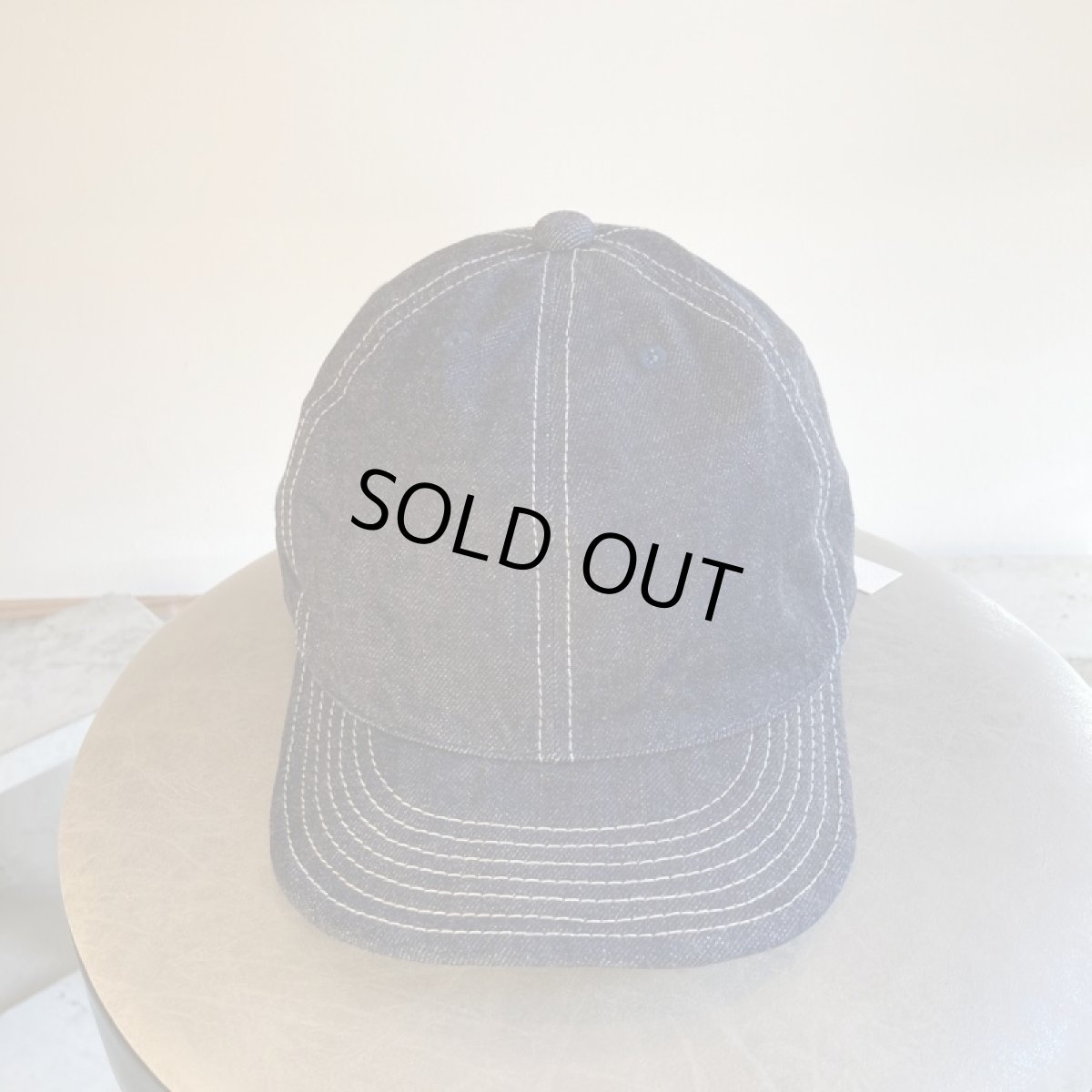 画像4: -HIGHER-  SELVEDGE DENIM CAP ONEWASH (4)