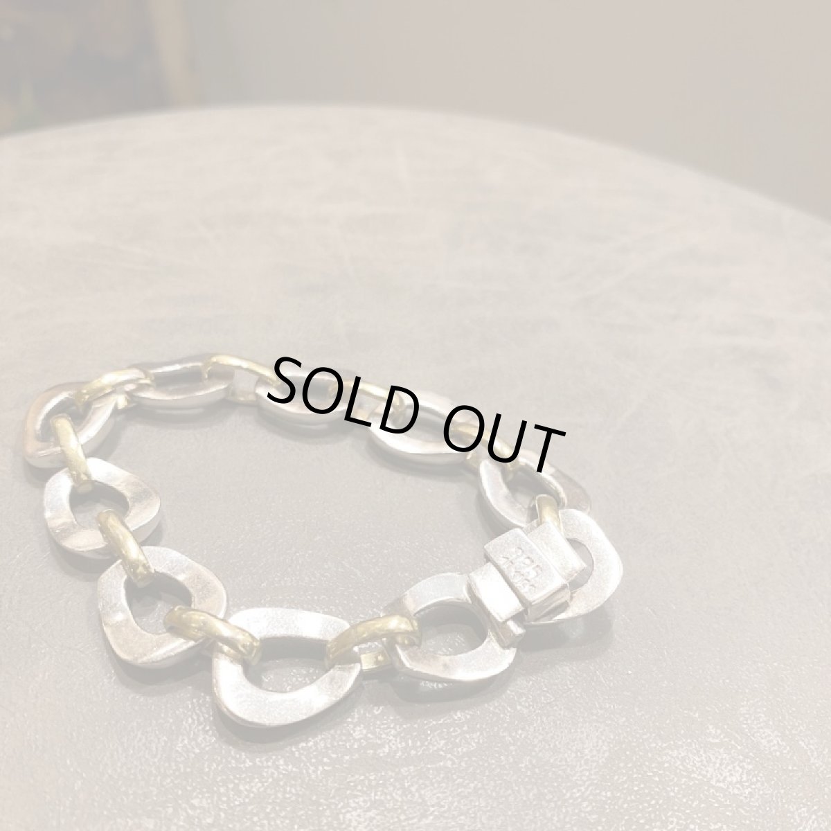 画像5: -MEL.select- VINTAGE MEXICAN HEAVY LINK BRACELET(Silver & Gold) (5)