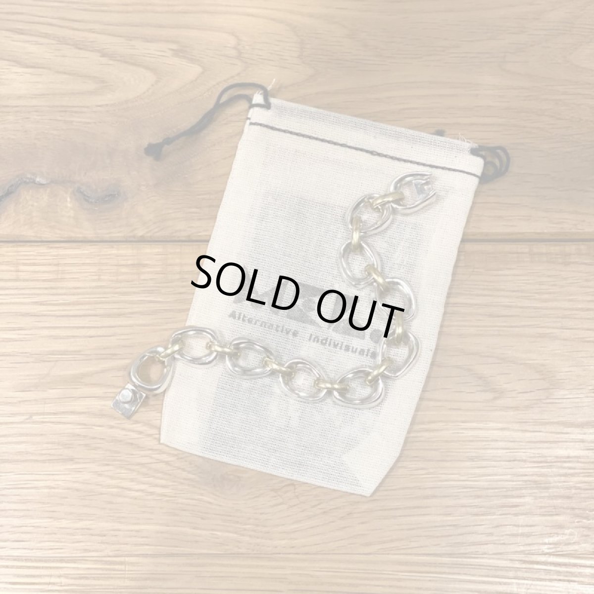 画像6: -MEL.select- VINTAGE MEXICAN HEAVY LINK BRACELET(Silver & Gold) (6)