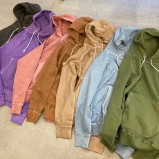 画像1: 【7色展開】-Good On-Pigment Dye  L/S RAGLAN PULLOVER HOOD SWEAT  (1)