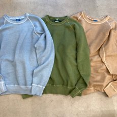 画像6: 【3色展開】-Good On-Pigment Dye  L/S RAGLAN SWEAT  (6)