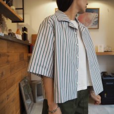 画像1: 【for-Lady's】MANON WIDE SLEEVE OPEN COLLAR SHIRT (1)