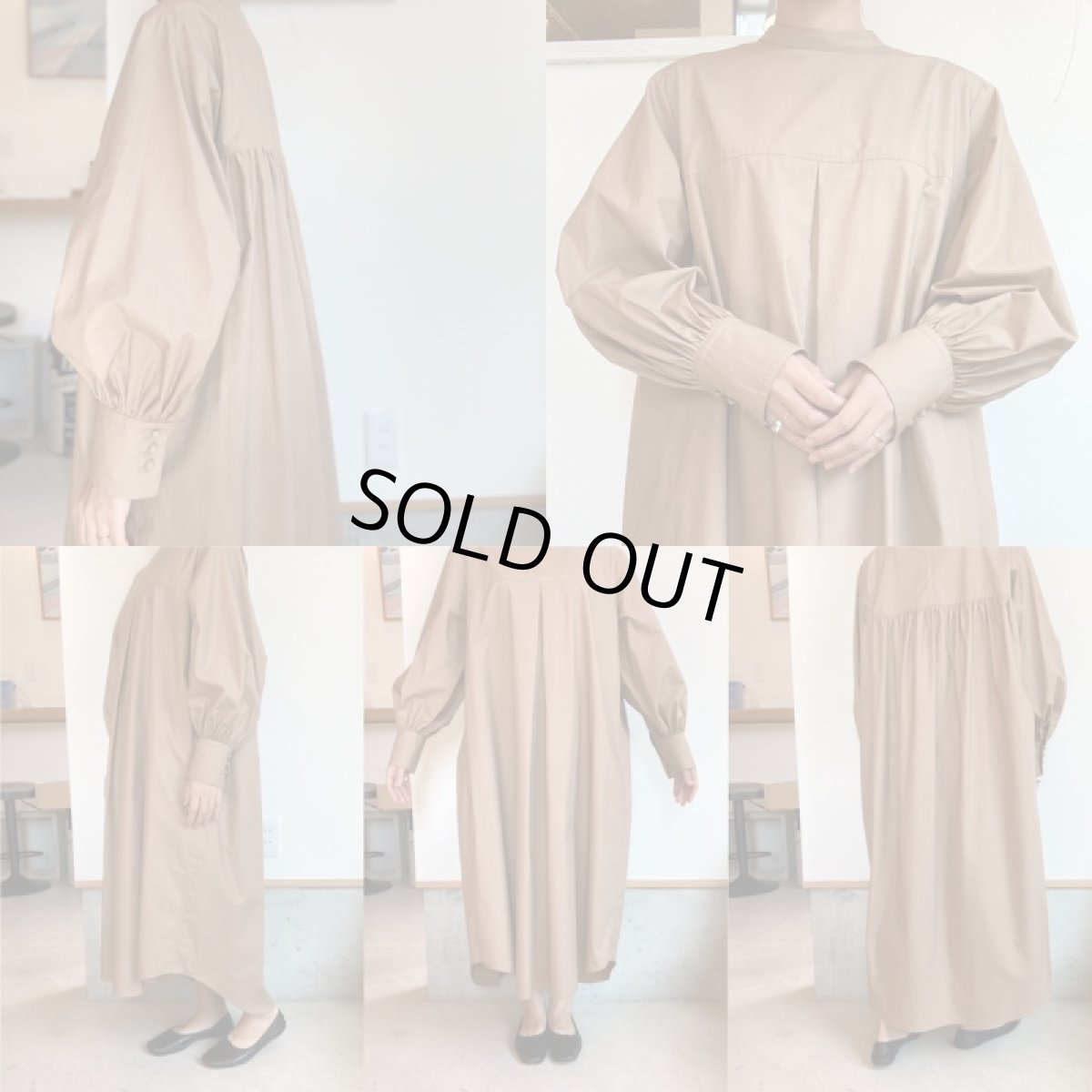 画像2: 【for-Lady's】MANON BALOON SLEEVE ONEPIECE (2)