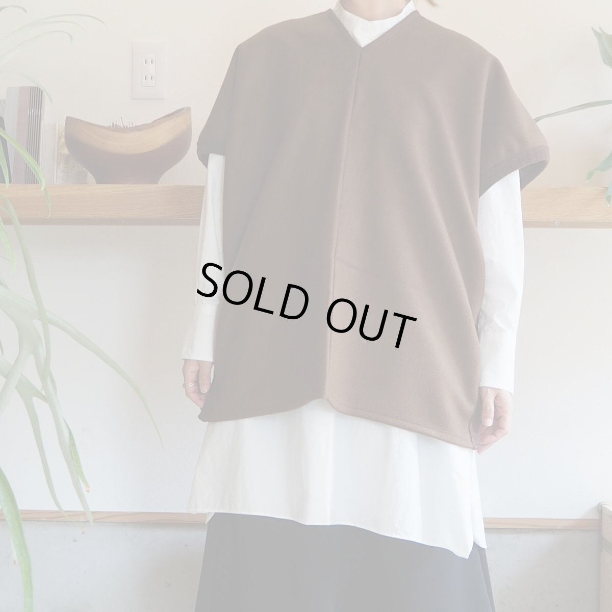 画像2: 【3色展開】Felt 2way Vest (2)