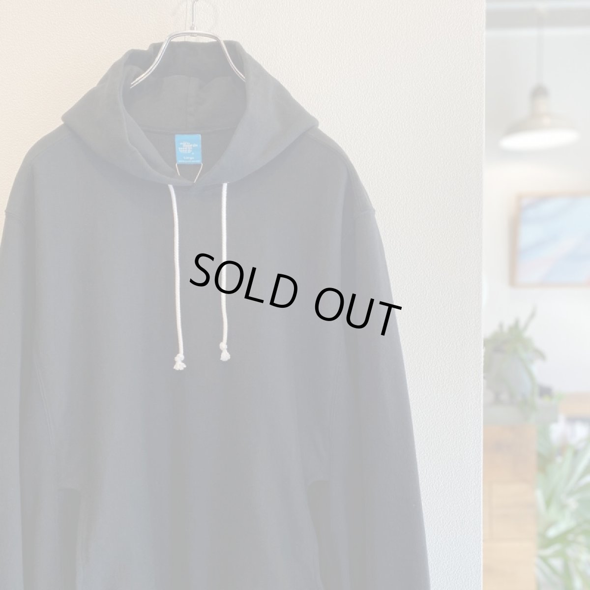 画像8: -Good On HEAVY PULLOVER HOOD SWEAT "BLACK" (8)