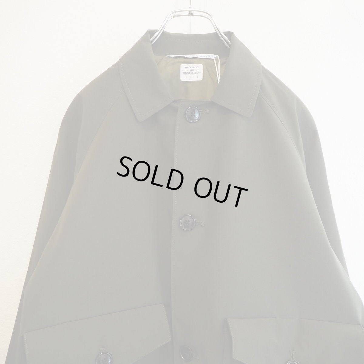 画像10: -NECESSARY or UNNECESSARY-HALF BOTTON COAT (10)