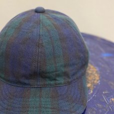 画像1: -HIGHER-  HEAVY FLANNEL CHECK CAP (BLACK WATCH) (1)