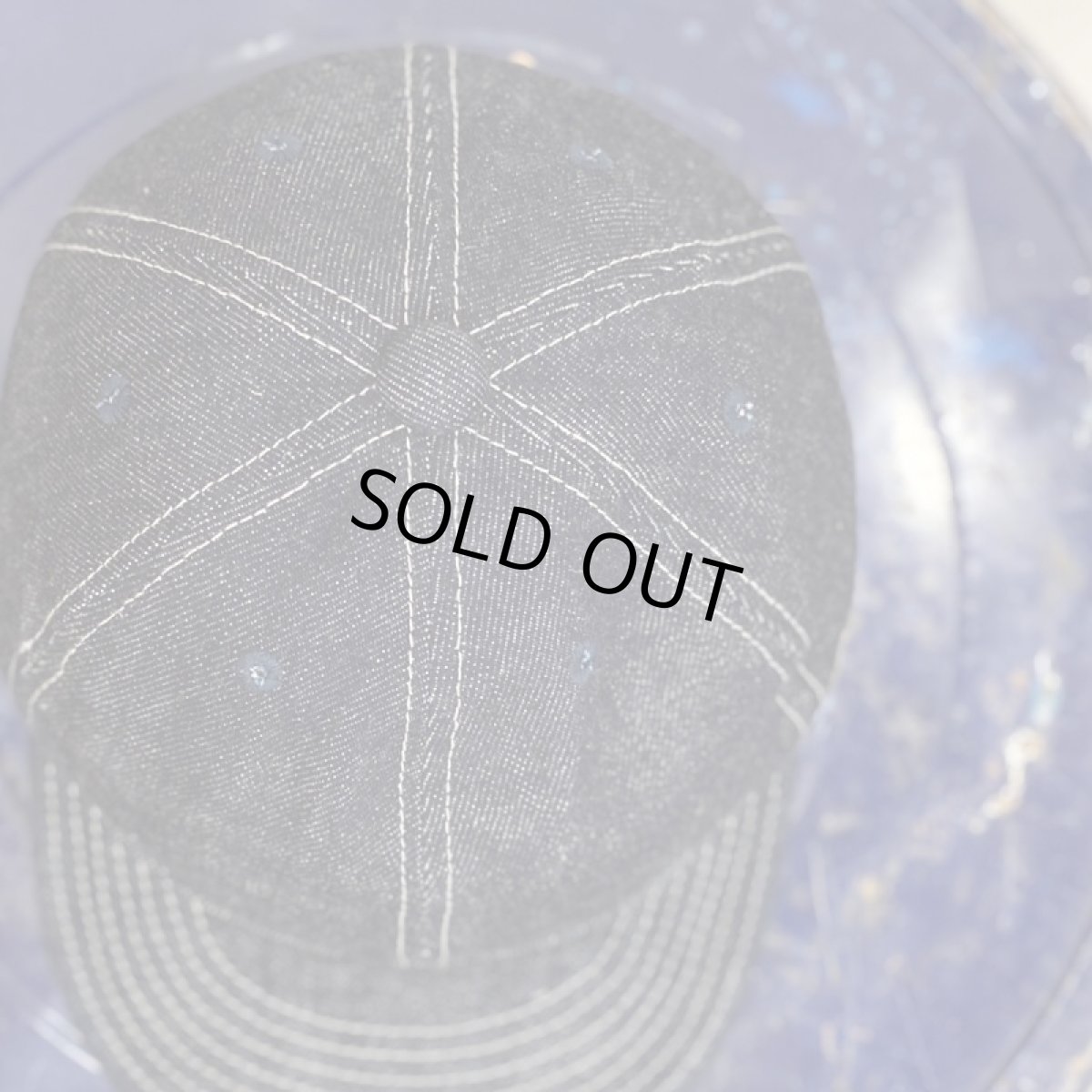 画像3: -HIGHER-  SELVEDGE DENIM CAP ONEWASH (3)