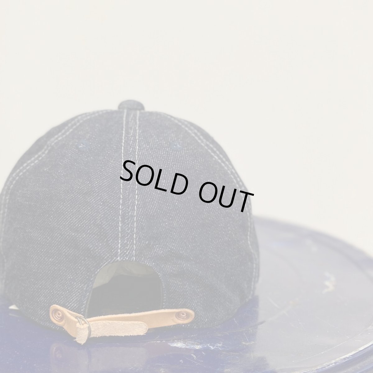 画像2: -HIGHER-  SELVEDGE DENIM CAP ONEWASH (2)