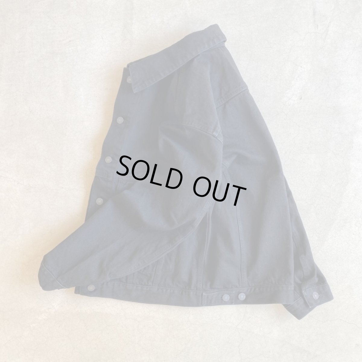 画像4: 【2色展開】A.D.A.N TRUCKER DENIM JACKET(BLACK) (4)