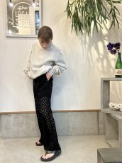 画像2: 【for-Lady's】3色展開　MANON LACE EASY PANTS (2)