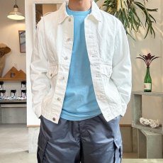 画像1: 【2色展開】A.D.A.N TRUCKER DENIM JACKET(WHITE) (1)