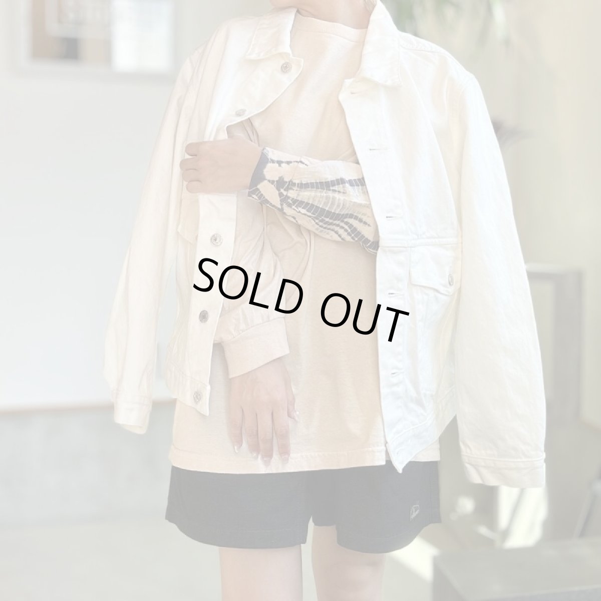 画像3: 【2色展開】A.D.A.N TRUCKER DENIM JACKET(WHITE) (3)