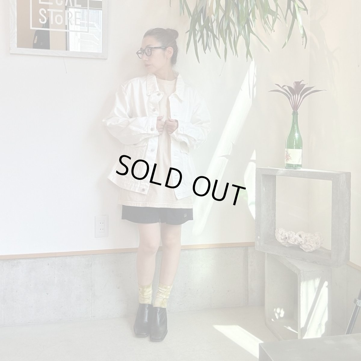 画像8: 【2色展開】A.D.A.N TRUCKER DENIM JACKET(WHITE) (8)