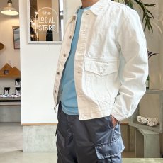 画像2: 【2色展開】A.D.A.N TRUCKER DENIM JACKET(WHITE) (2)