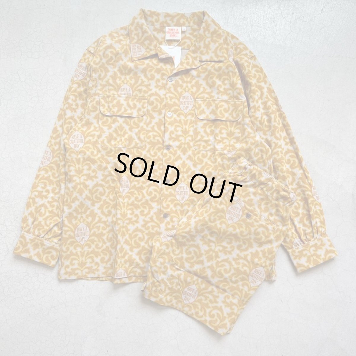 画像4: -HAVE A GRATEFUL DAY  OPEN COLLAR LONG SLEEVE SHIRTS (4)