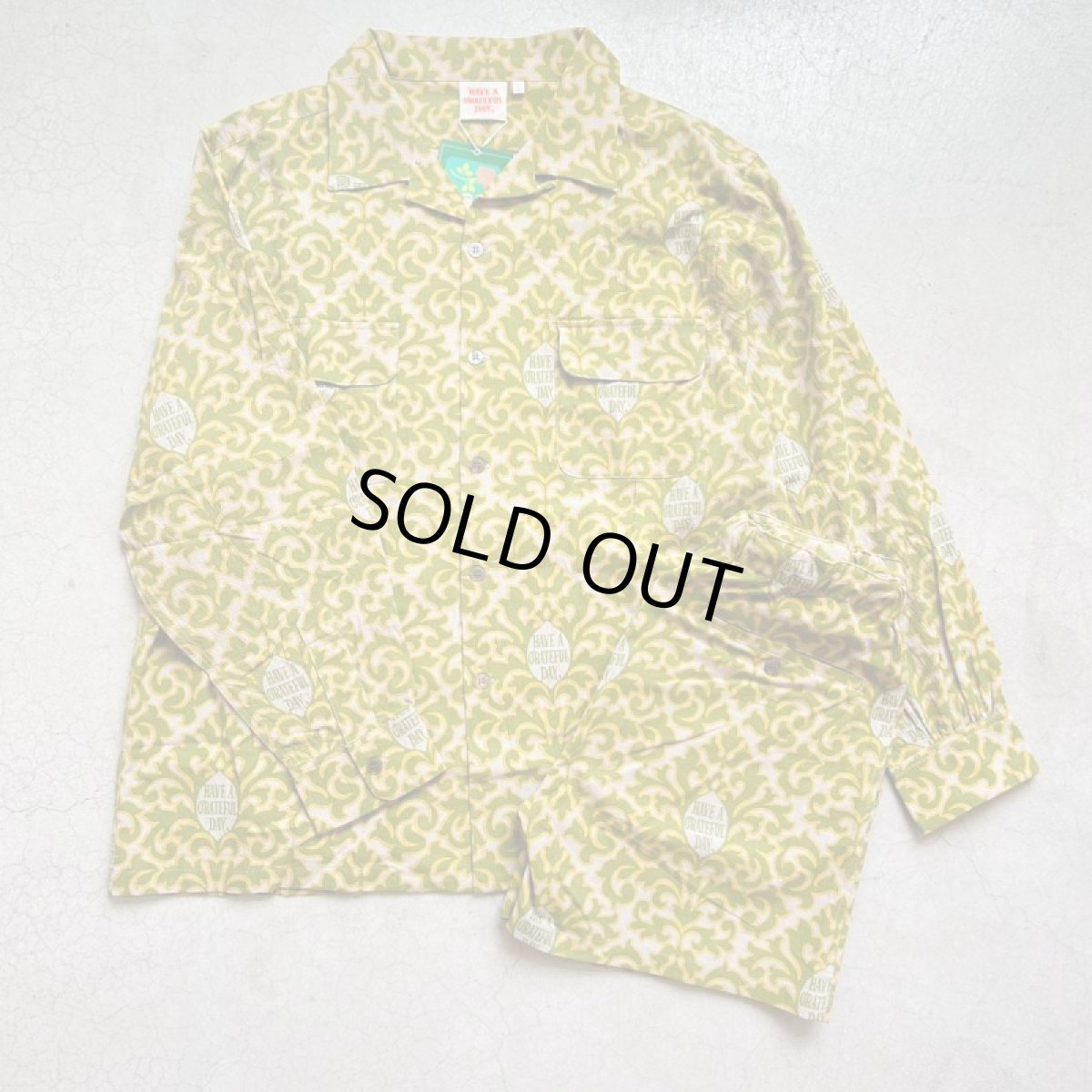 画像8: -HAVE A GRATEFUL DAY  OPEN COLLAR LONG SLEEVE SHIRTS (8)