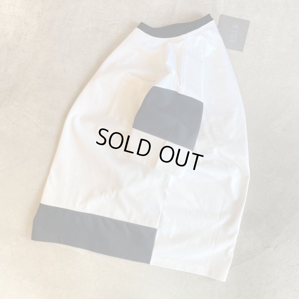 画像5: A.D.A.N CRAZY BORDER T-SHIRTS/WHITE (5)