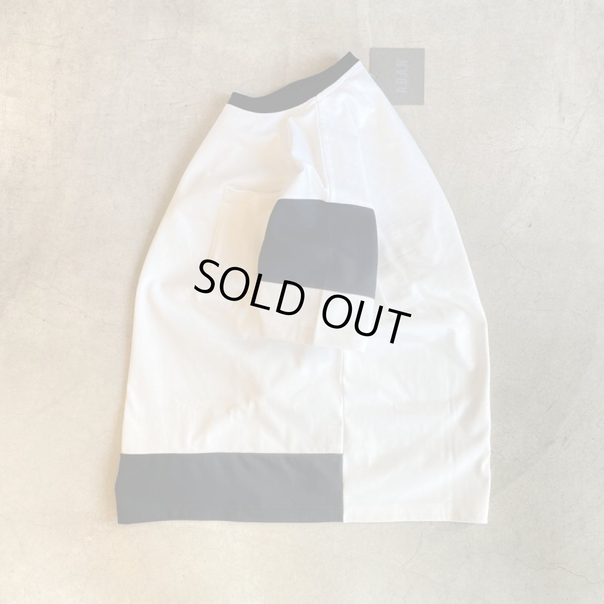 画像7: A.D.A.N CRAZY BORDER T-SHIRTS/WHITE (7)