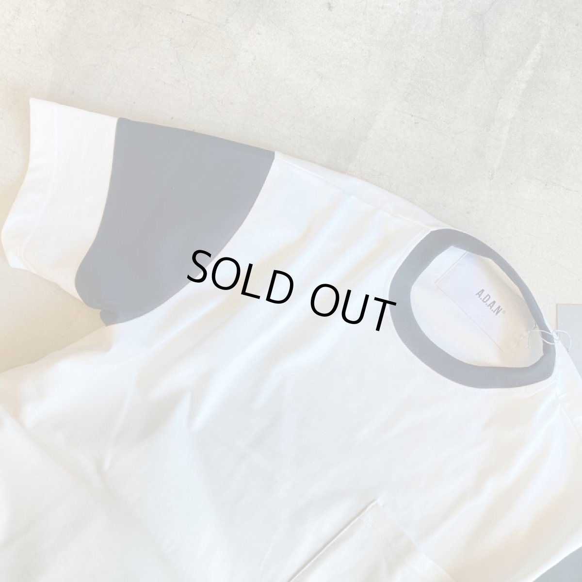 画像3: A.D.A.N CRAZY BORDER T-SHIRTS/WHITE (3)