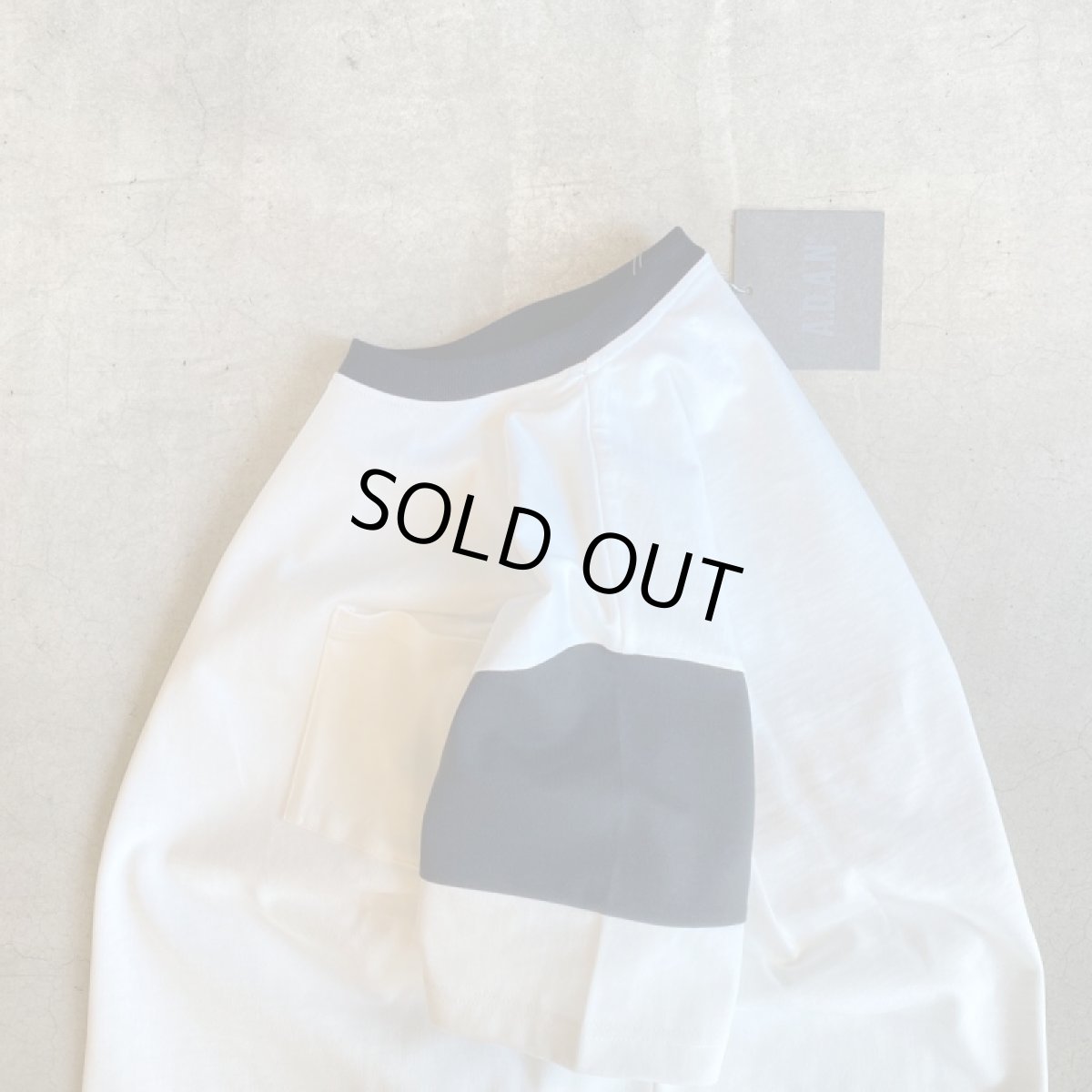 画像6: A.D.A.N CRAZY BORDER T-SHIRTS/WHITE (6)