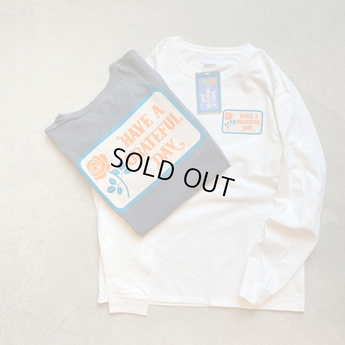 画像1: -HAVE A GRATEFUL DAY- L/S T-SHIRT -BOX LOGO (1)