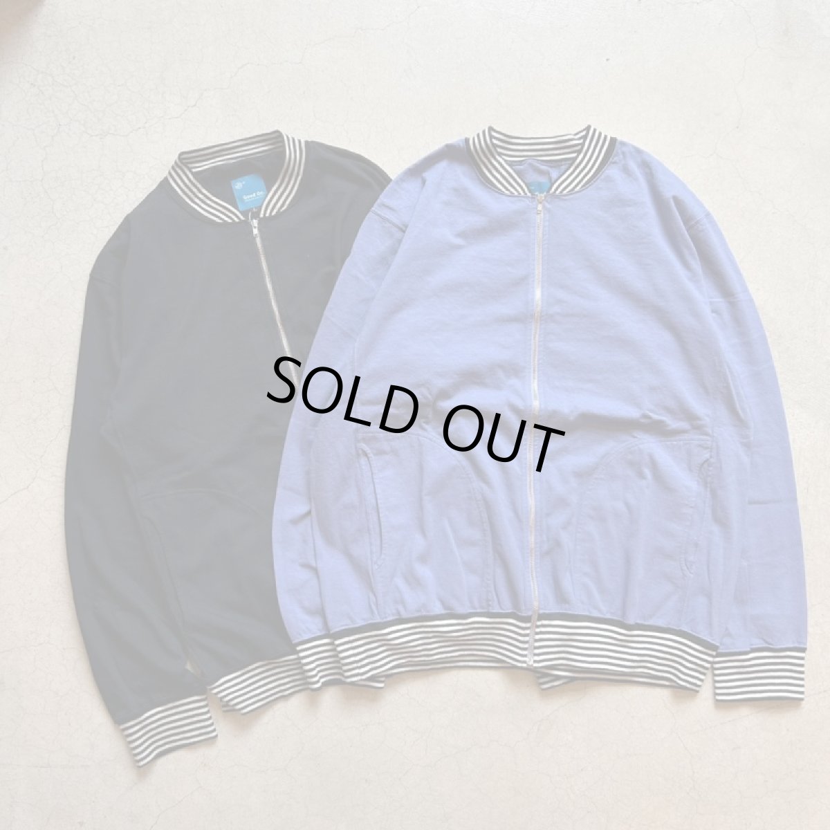 画像1: 【2色展開】Good On  STRIPE RIB TEE TRACK JACKET  (1)