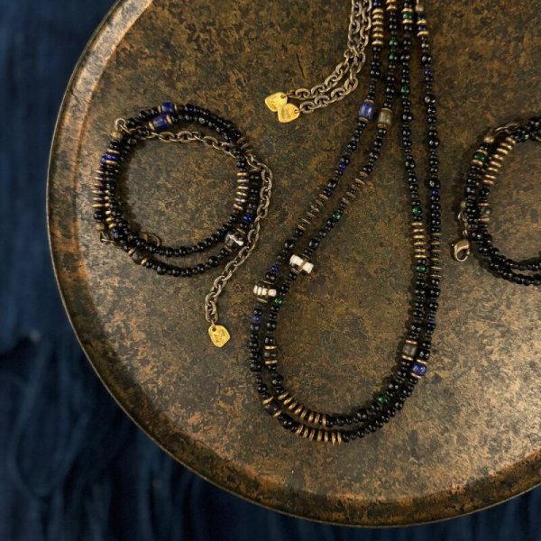 ネックレス・ペンダント MEL 2way Necklace Mel.】2way Necklace Random series Black x Blue - the LOCAL STORE