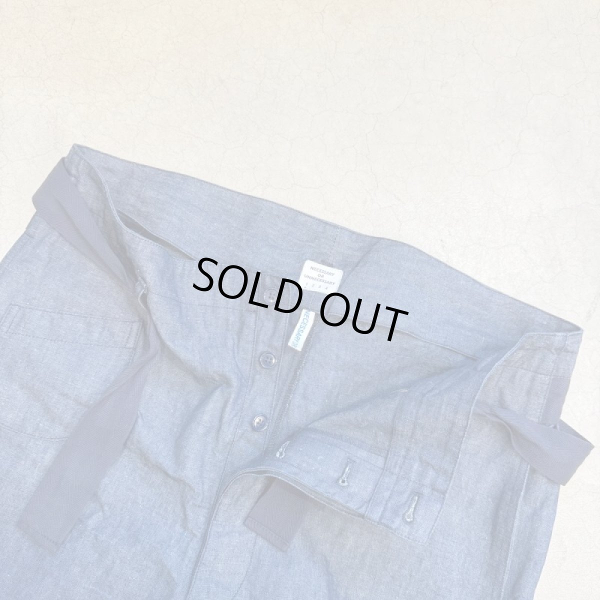 画像13: -NECESSARY or UNNECESSARY- TETSU TOP & PANTS (INDIGO) (13)